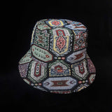Light Blue Hmong Hill Tribe Festival Bucket Hat | SHRINE HATS - SHRINE