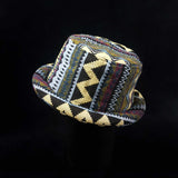 Green Blue Hill Tribe Festival Roll Hat | SHRINE HATS - SHRINE