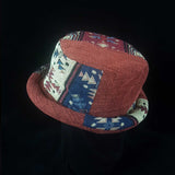 Rust Blue Hill Tribe Festival Roll Hat | SHRINE HATS