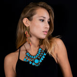 Gypsy Kuchi Turquoise Colour Necklace | SHRINE JEWELLERY - SHRINE