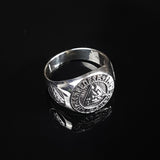 Viking Valknut Runes 925 Men's Silver Ring | SHRINE JEWELLERY - SHRINE